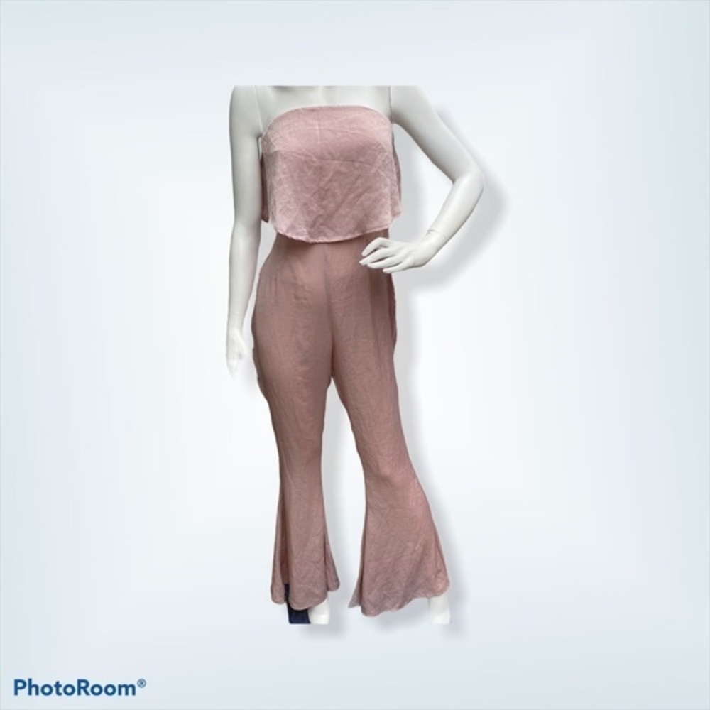 COPY - NWT BANDEAU FLARE HEM JUMPSUIT ๐๐๐ - Picture 4 of 9